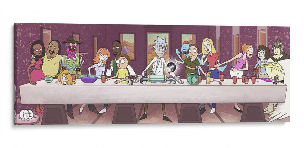 La última cena de Rick | Cuadro decorativo de Canvas Lab