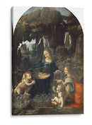La Virgen de las rocas (versión Louvre) - Leonardo da Vinci | Cuadro decorativo de Canvas Lab