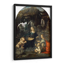 La Virgen de las rocas (versión Louvre) - Leonardo da Vinci | Cuadro decorativo de Canvas Lab