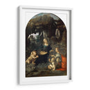 La Virgen de las rocas (versión Louvre) - Leonardo da Vinci | Cuadro decorativo de Canvas Lab