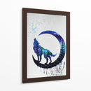 Aullido de acuarela | Cuadro decorativo de Canvas Lab