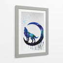 Aullido de acuarela | Cuadro decorativo de Canvas Lab