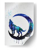 Aullido de acuarela | Cuadro decorativo de Canvas Lab