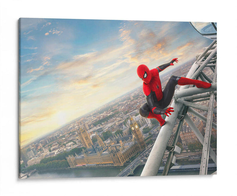 Spider-Man y el Parlamento británico | Cuadro decorativo de Canvas Lab
