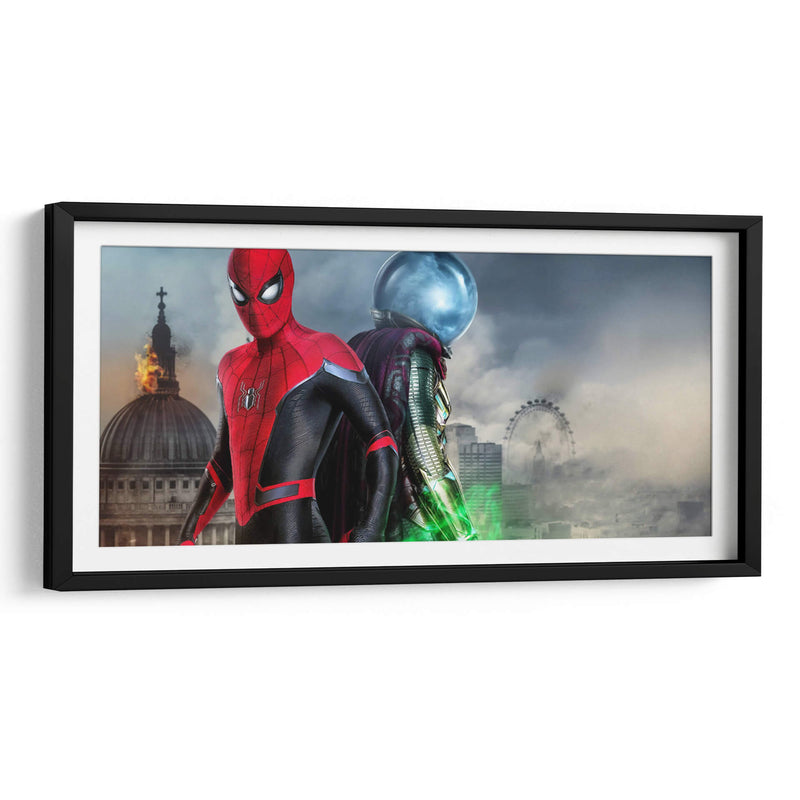 Spider-Man y Mysterio en Londres | Cuadro decorativo de Canvas Lab