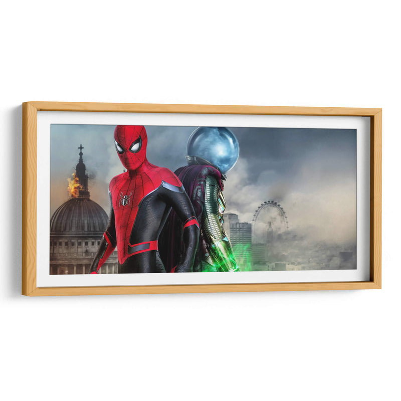 Spider-Man y Mysterio en Londres | Cuadro decorativo de Canvas Lab