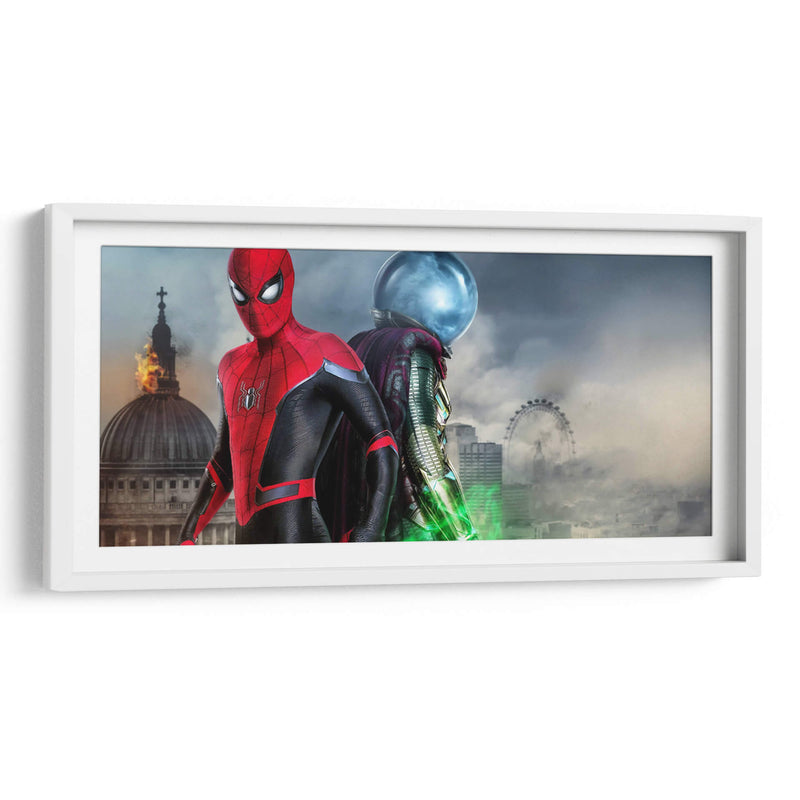 Spider-Man y Mysterio en Londres | Cuadro decorativo de Canvas Lab