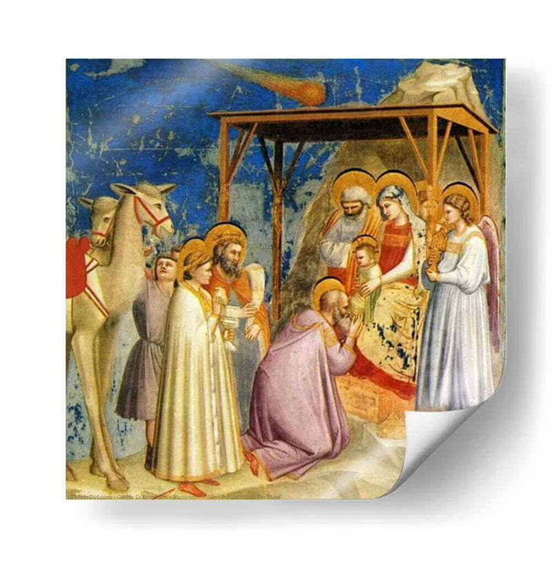 Adoración de los reyes magos - Giotto | Cuadro decorativo de Canvas Lab