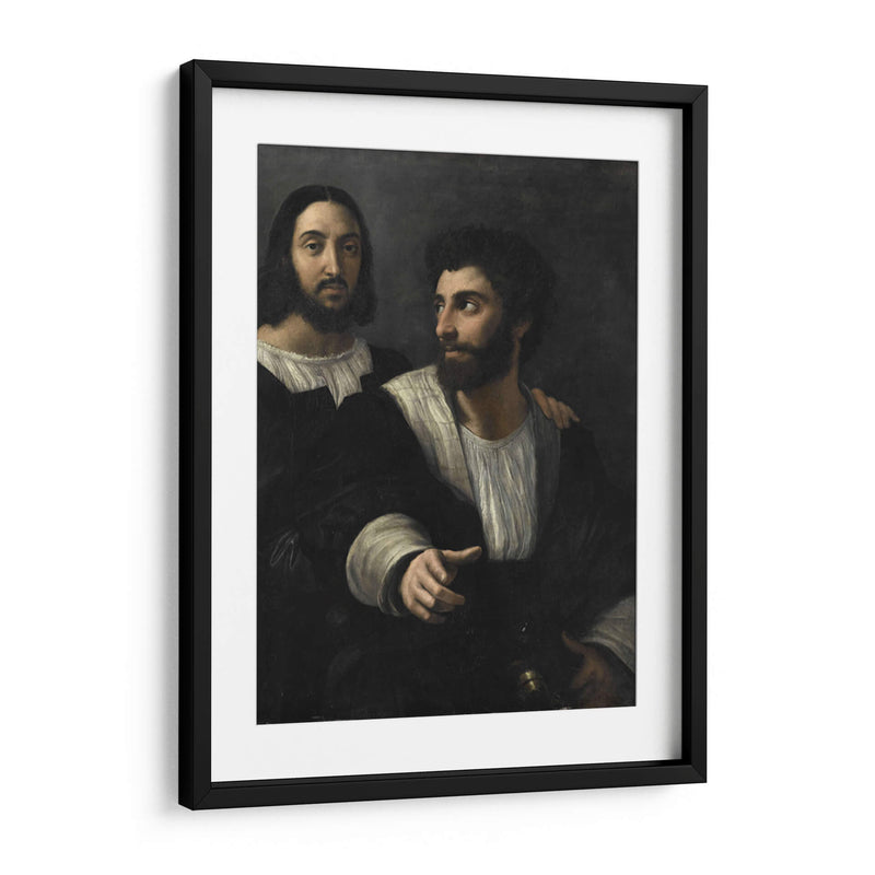 Autorretrato con un amigo - Rafael Sanzio | Cuadro decorativo de Canvas Lab