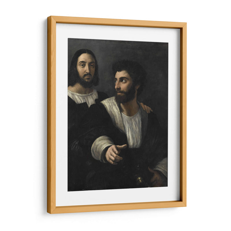 Autorretrato con un amigo - Rafael Sanzio | Cuadro decorativo de Canvas Lab
