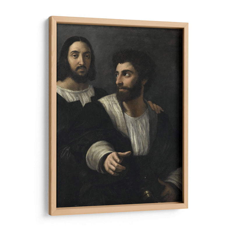 Autorretrato con un amigo - Rafael Sanzio | Cuadro decorativo de Canvas Lab