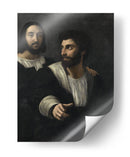 Autorretrato con un amigo - Rafael Sanzio | Cuadro decorativo de Canvas Lab