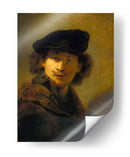 Autorretrato con boina de terciopelo - Rembrandt van Rijn | Cuadro decorativo de Canvas Lab