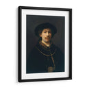 Autorretrato con gorra y dos cadenas - Rembrandt van Rijn | Cuadro decorativo de Canvas Lab