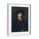 Autorretrato con gorra y dos cadenas - Rembrandt van Rijn | Cuadro decorativo de Canvas Lab