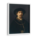 Autorretrato con gorra y dos cadenas - Rembrandt van Rijn | Cuadro decorativo de Canvas Lab