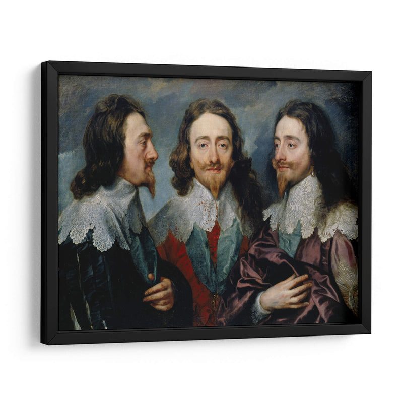 Carlos I en tres posiciones - Anton van Dyck | Cuadro decorativo de Canvas Lab