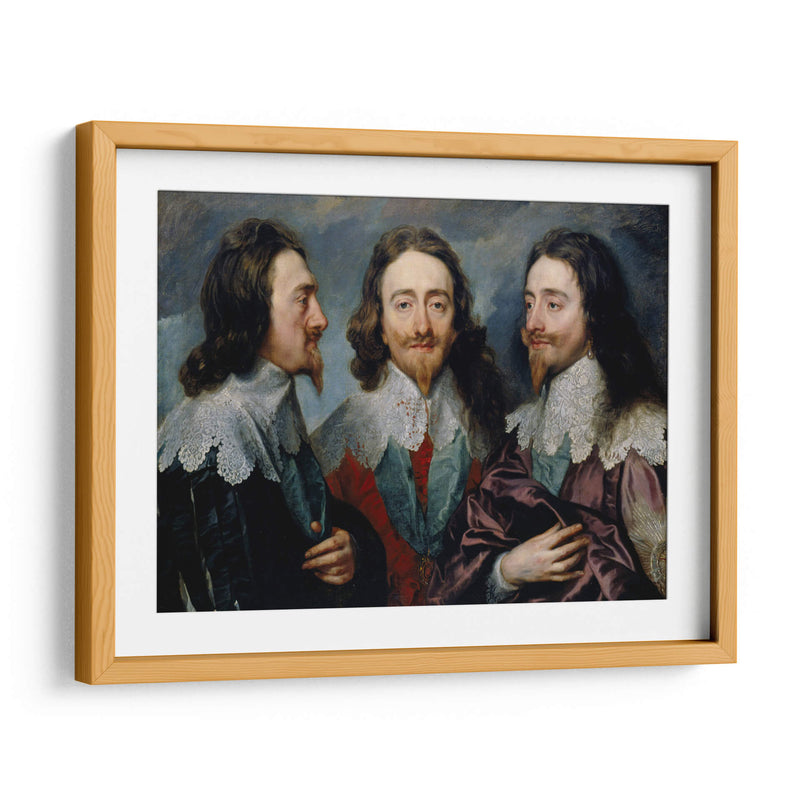 Carlos I en tres posiciones - Anton van Dyck | Cuadro decorativo de Canvas Lab