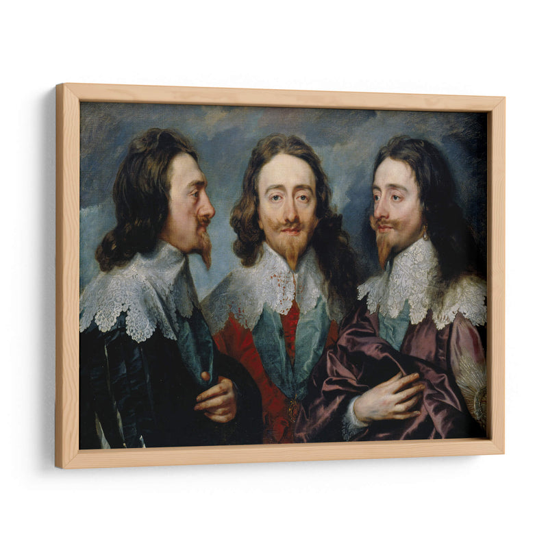 Carlos I en tres posiciones - Anton van Dyck | Cuadro decorativo de Canvas Lab