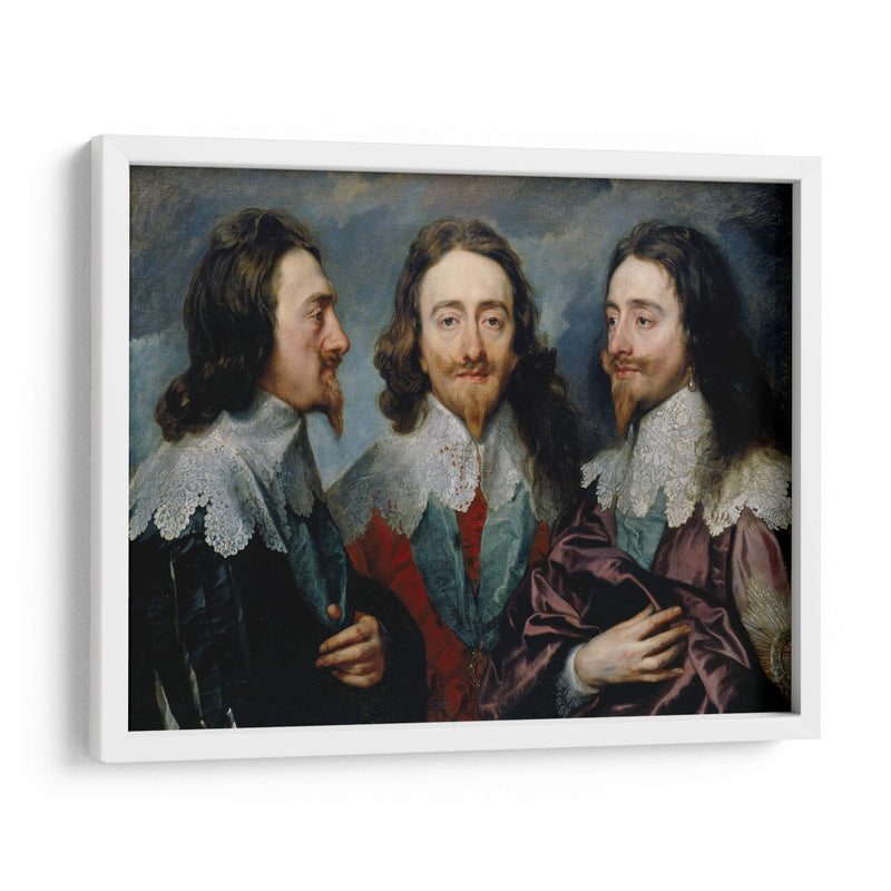 Carlos I en tres posiciones - Anton van Dyck | Cuadro decorativo de Canvas Lab