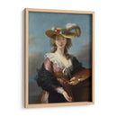 Autorretrato con sombrero de paja - Marie-Louise-Élisabeth Vigée-Lebrun | Cuadro decorativo de Canvas Lab