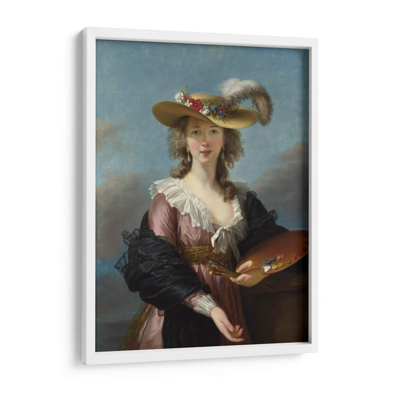 Autorretrato con sombrero de paja - Marie-Louise-Élisabeth Vigée-Lebrun | Cuadro decorativo de Canvas Lab