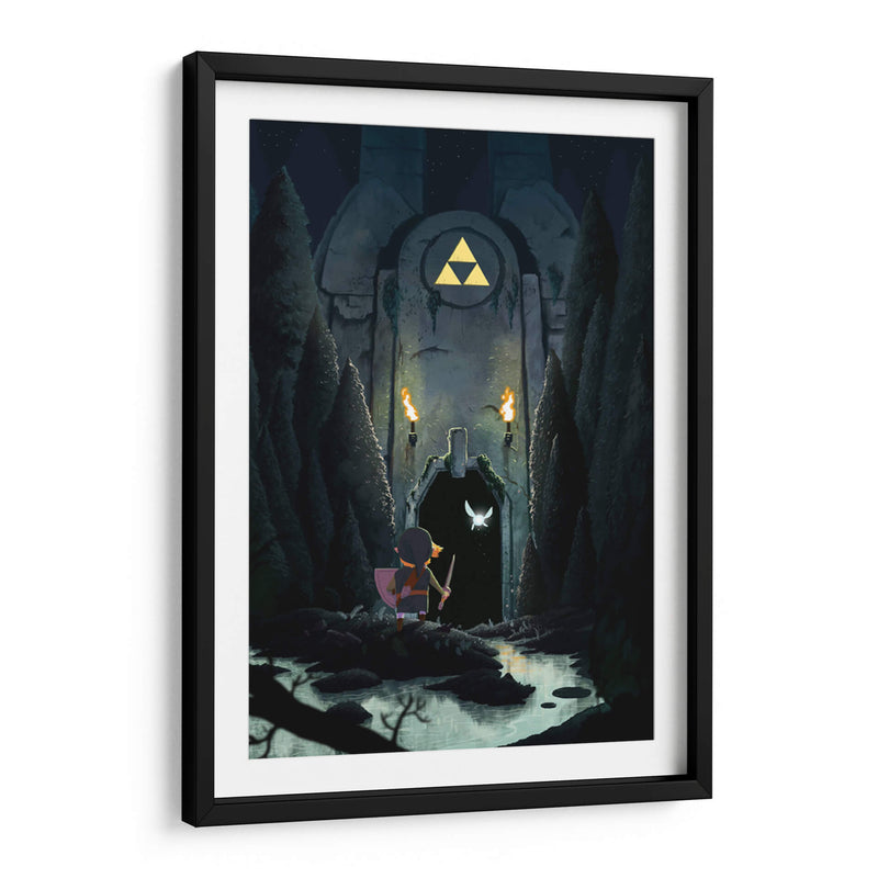 El joven Link guiado por la trifuerza | Cuadro decorativo de Canvas Lab