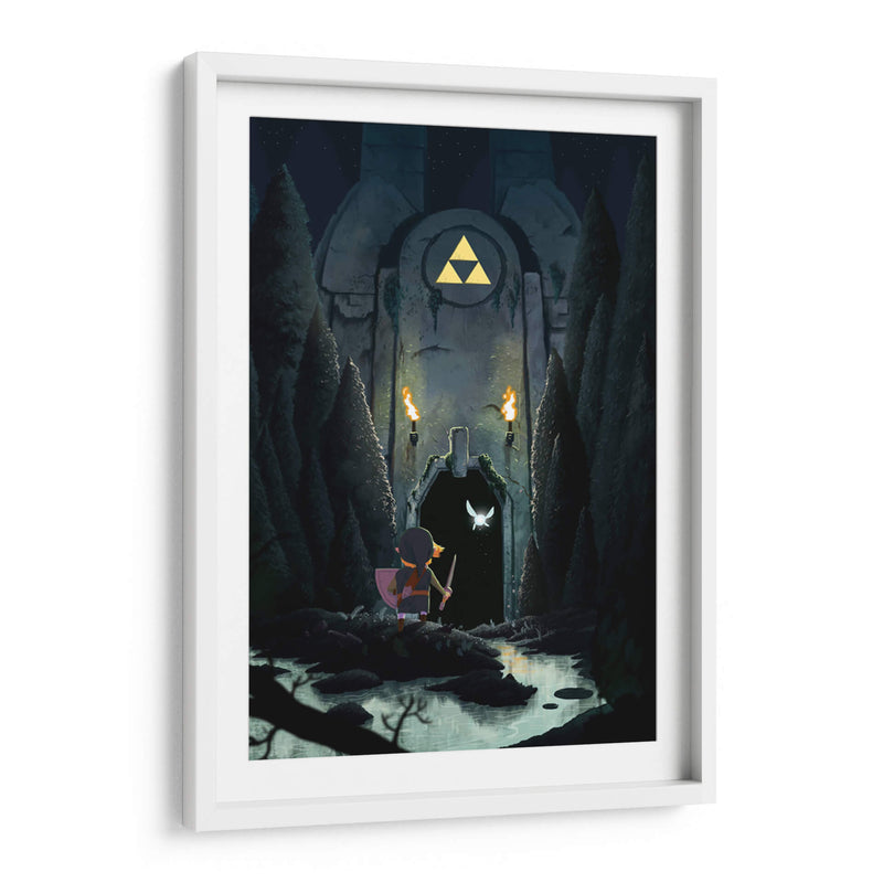 El joven Link guiado por la trifuerza | Cuadro decorativo de Canvas Lab