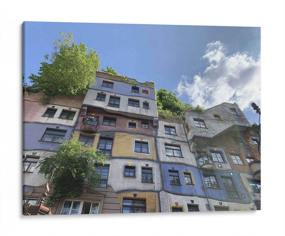 Hundertwasserhaus - Laura Campos | Cuadro decorativo de Canvas Lab
