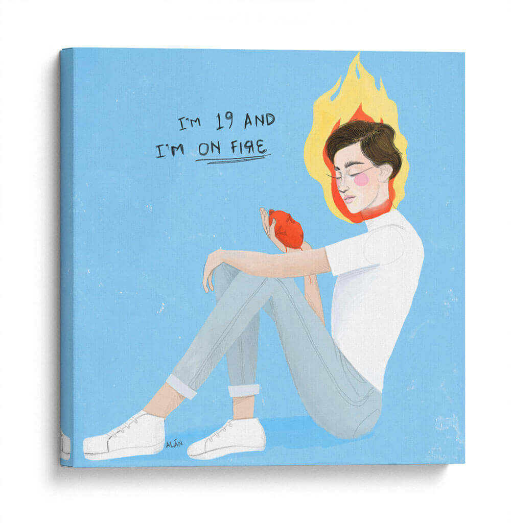 On fire - Alán Ortiz | Cuadro decorativo de Canvas Lab