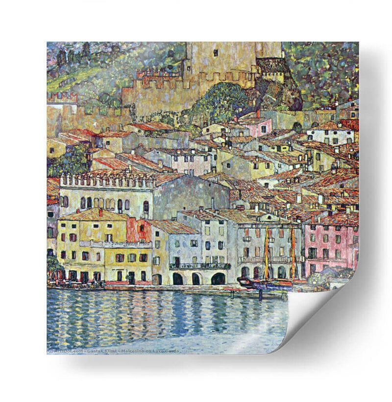 Malcesine en el lago Garda - Gustav Klimt | Cuadro decorativo de Canvas Lab