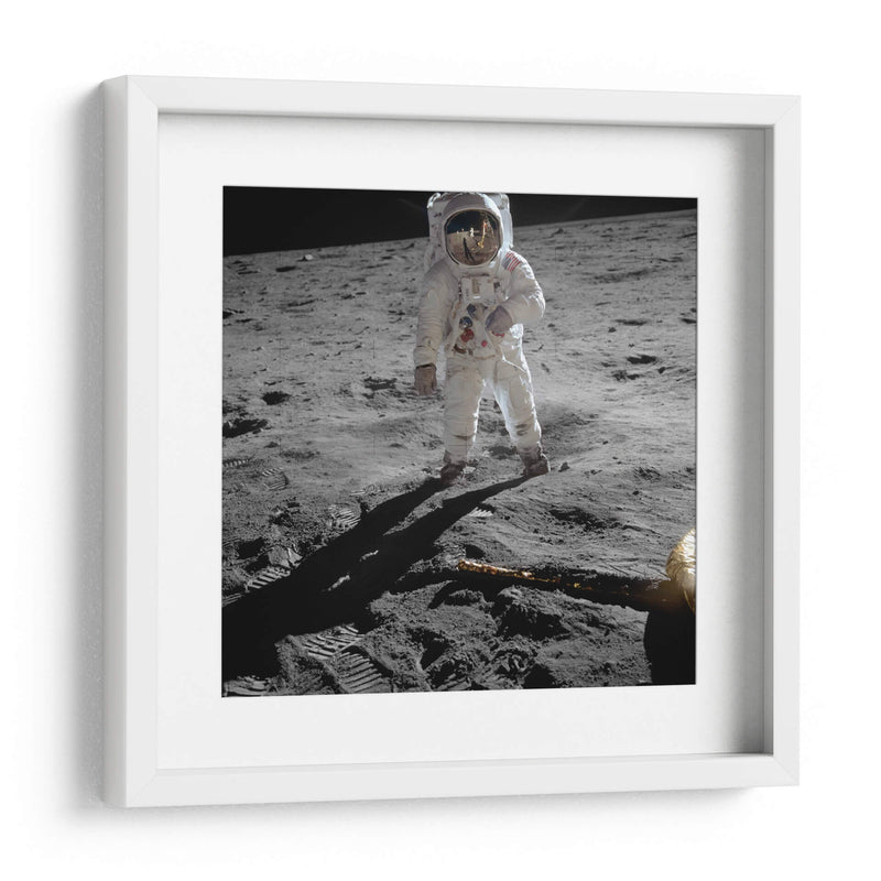 Foto tomada por Neil Armstrong a Buzz Aldrin | Cuadro decorativo de Canvas Lab