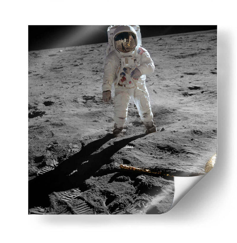 Foto tomada por Neil Armstrong a Buzz Aldrin | Cuadro decorativo de Canvas Lab