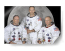 Neil Armstrong, Michael Collings y Buzz Aldrin | Cuadro decorativo de Canvas Lab