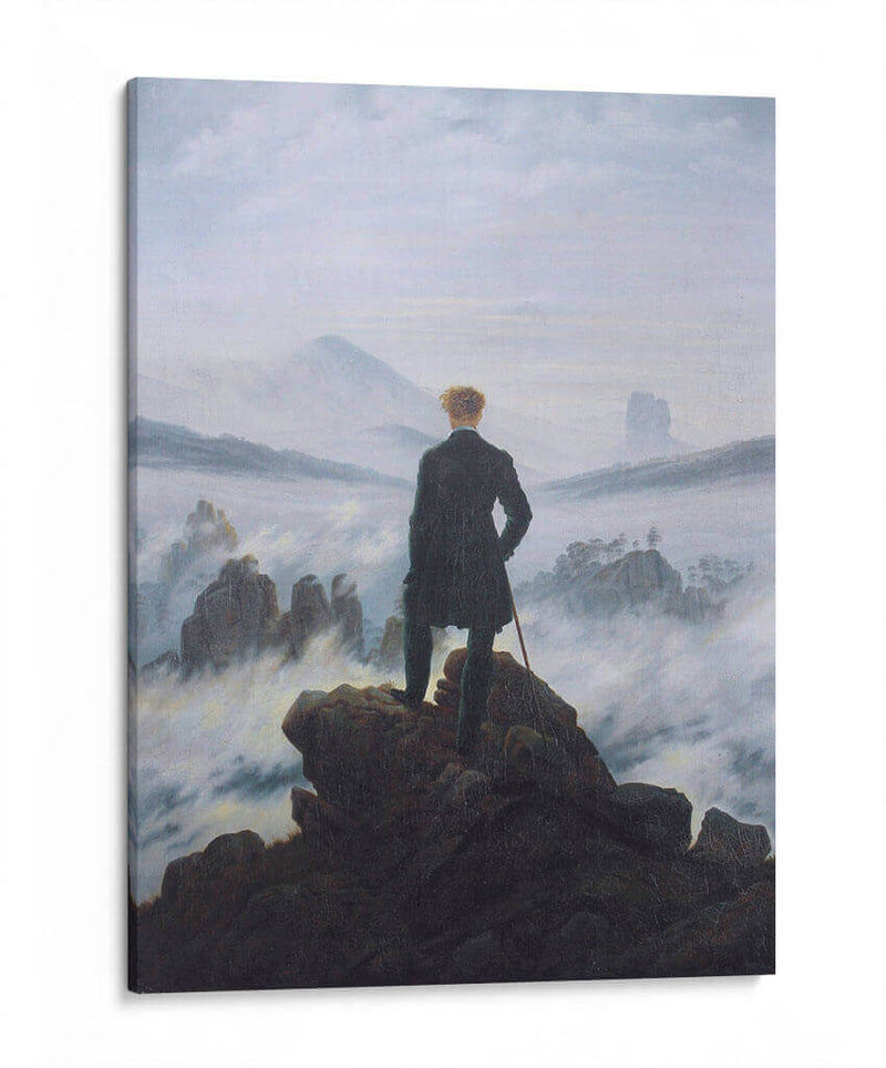 El caminante sobre el mar de nubes - Caspar David Friedrich | Cuadro decorativo de Canvas Lab