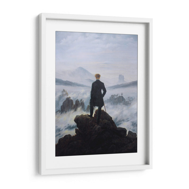 El caminante sobre el mar de nubes - Caspar David Friedrich | Cuadro decorativo de Canvas Lab