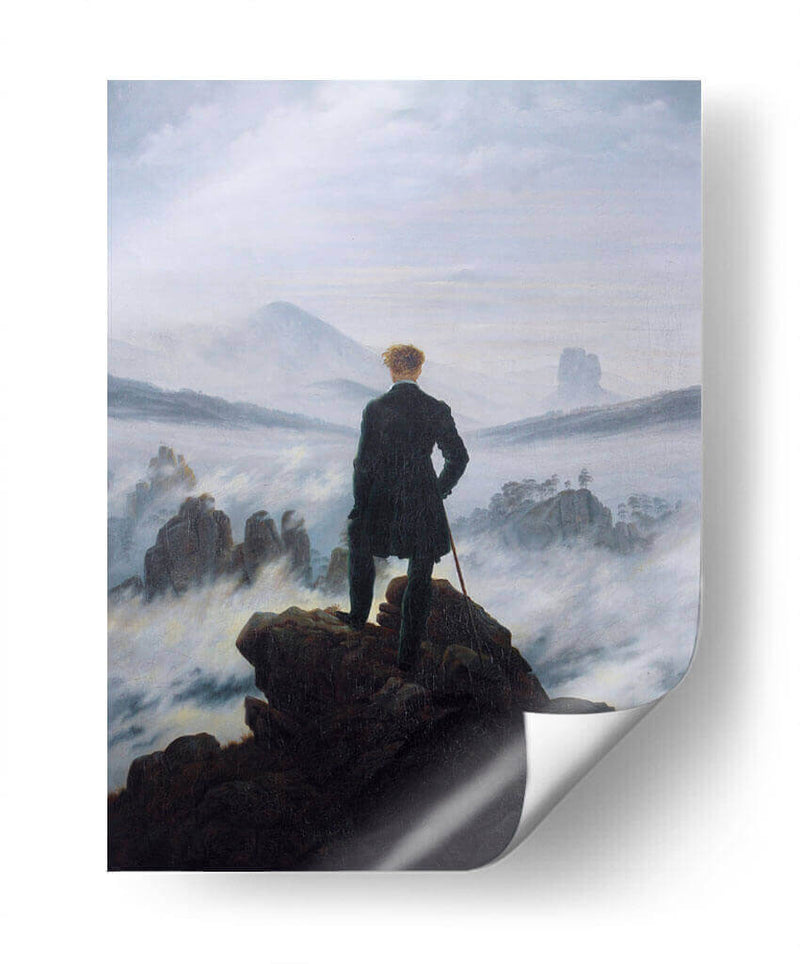 El caminante sobre el mar de nubes - Caspar David Friedrich | Cuadro decorativo de Canvas Lab