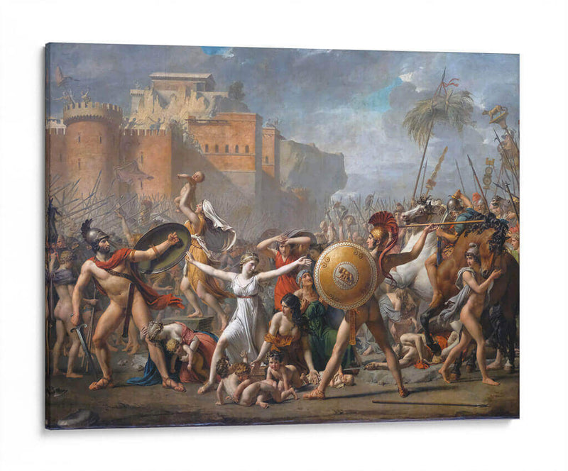 La intervención de las mujeres sabinas - Jacques-Louis David | Cuadro decorativo de Canvas Lab