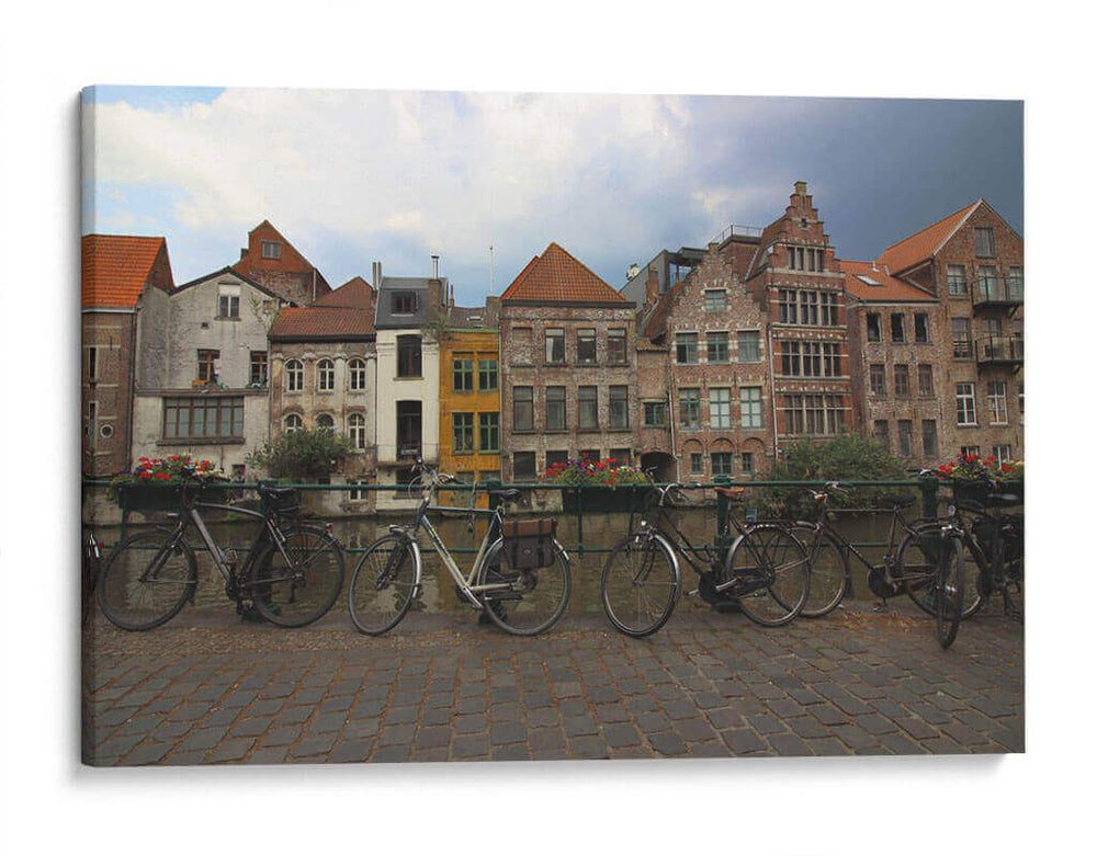 Bicicletas en Gante, Bélgica - Luis Rodrigo Magaña Andrade | Cuadro decorativo de Canvas Lab