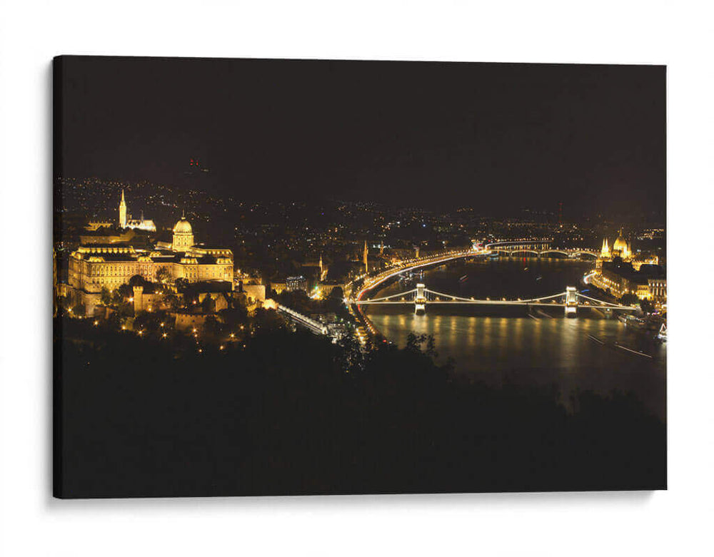 Budapest at night - Luis Rodrigo Magaña Andrade | Cuadro decorativo de Canvas Lab