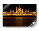 Parlamento de Budapest de noche - Luis Rodrigo Magaña Andrade | Cuadro decorativo de Canvas Lab