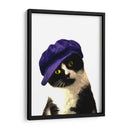 Gato con gorra azul - Alemi | Cuadro decorativo de Canvas Lab