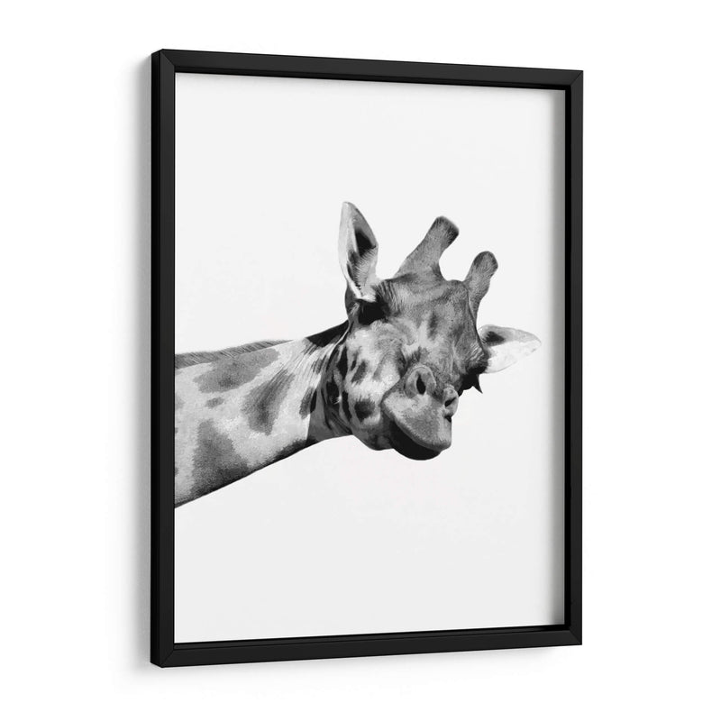 Jirafa en Blanco y Negro - Alemi | Cuadro decorativo de Canvas Lab