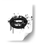 Labios Negros - Alemi | Cuadro decorativo de Canvas Lab