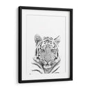 Tigre Blanco y Negro - Alemi | Cuadro decorativo de Canvas Lab