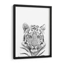 Tigre Blanco y Negro - Alemi | Cuadro decorativo de Canvas Lab