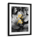 Xoxo Hojas Blancas y Negras - Alemi | Cuadro decorativo de Canvas Lab