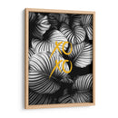 Xoxo Hojas Blancas y Negras - Alemi | Cuadro decorativo de Canvas Lab