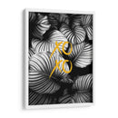 Xoxo Hojas Blancas y Negras - Alemi | Cuadro decorativo de Canvas Lab