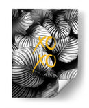 Xoxo Hojas Blancas y Negras - Alemi | Cuadro decorativo de Canvas Lab